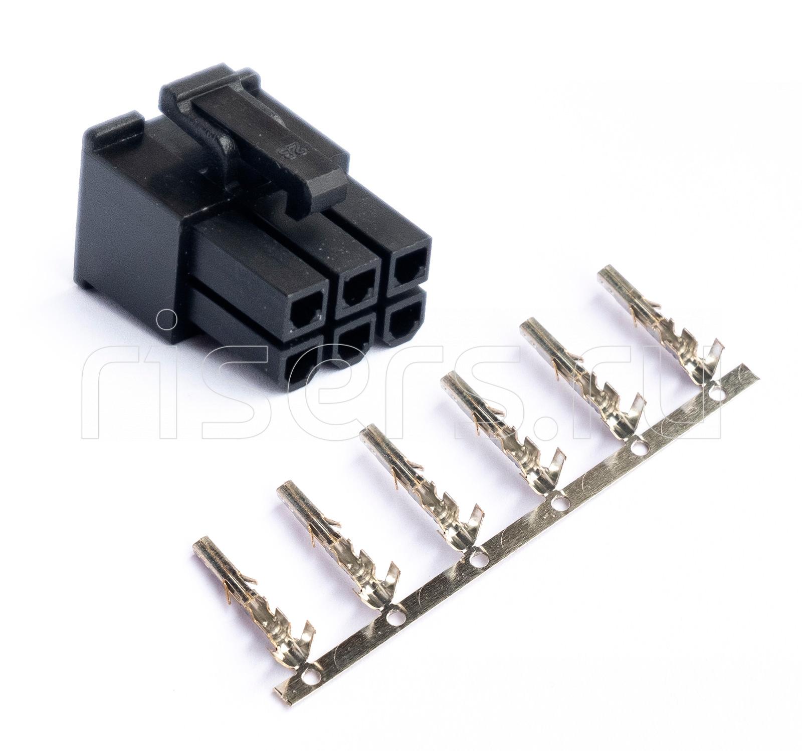 Разъем питания 6 pin PSU M папа