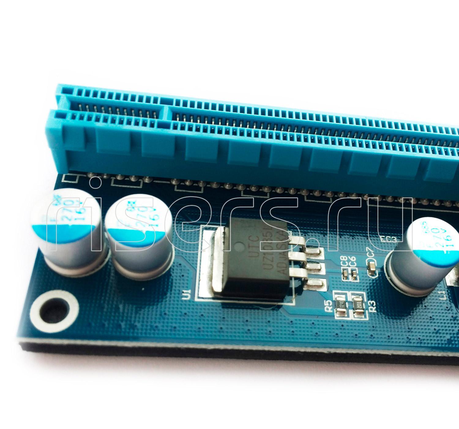 Райзер PCI-e USB 1x-16x 6pin — изображение 4 из 4