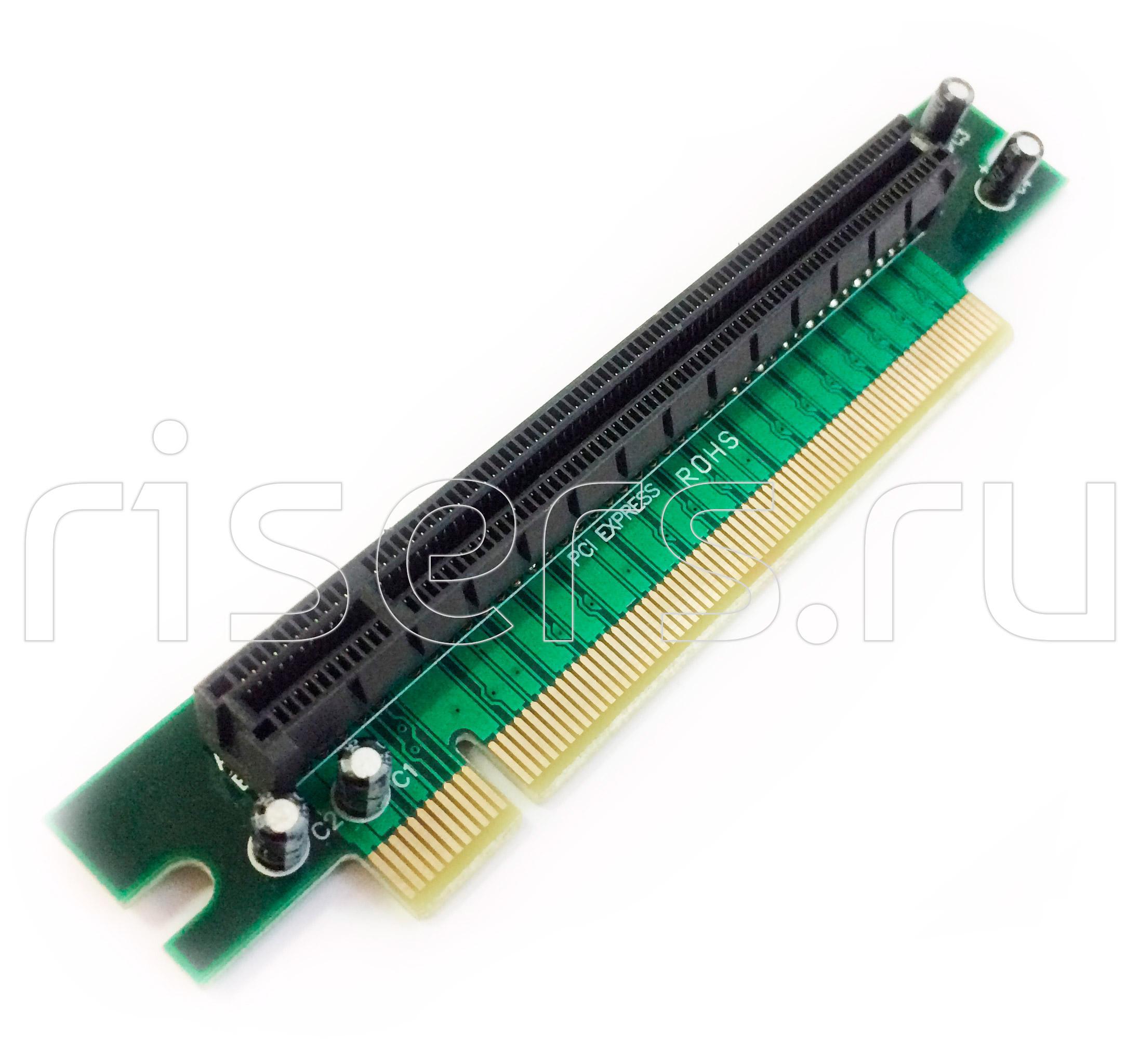 Райзер PCI-e 16x-16x уголковый 1U